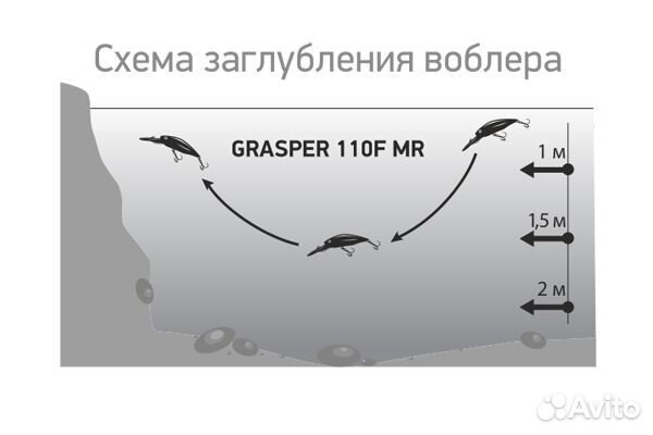 Воблер LureMax grasper 110F MR-042 18,5г