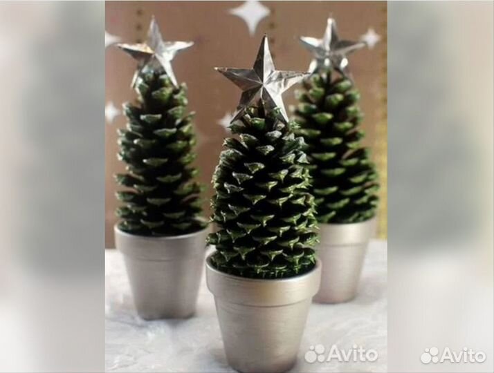 Шишки Еловые для поделок, Новогодних украш. гирлян