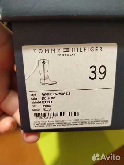 Tommi hilfiger сапоги