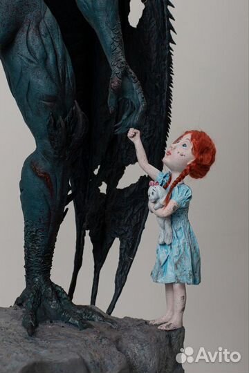 Кукла ручной работы скульптура 87 см
