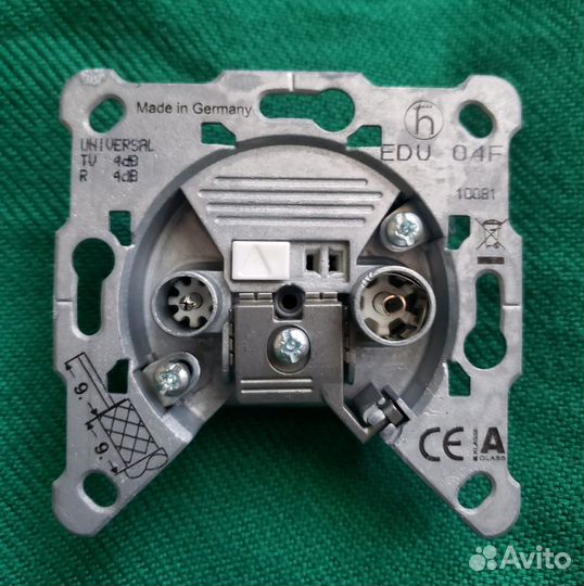 Механизм розетки TV-FM EDU04F, оконечная