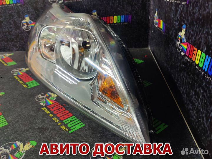 Фара ford focus II 08-11правая хром с электрокор