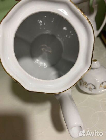 Заварочный чайник «Мейсенский букет» Богемия, чсср