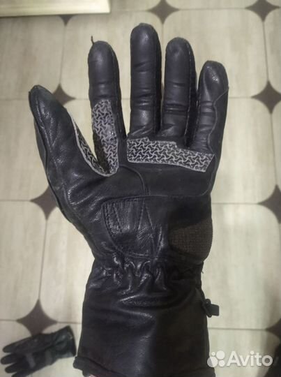 Мотоперчатки кожаные мужские
