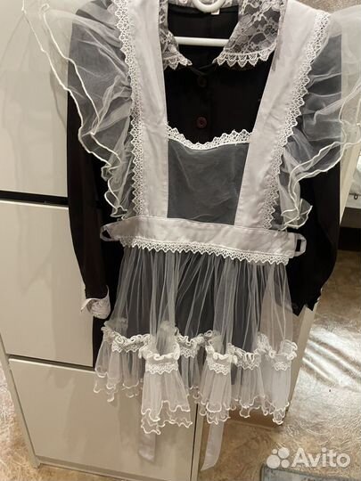 Белый школьный фартук