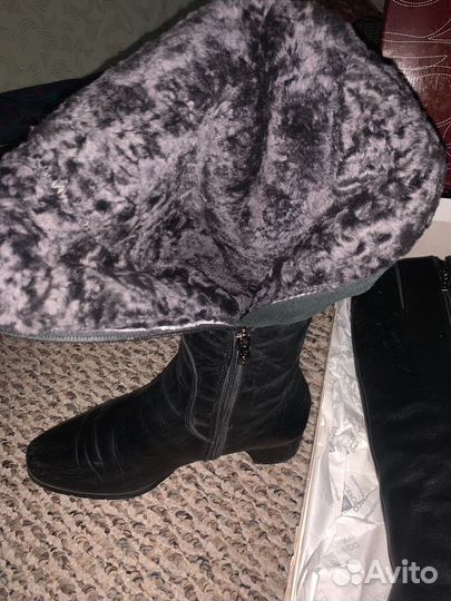 Сапоги женские натуральная кожа 37 размер