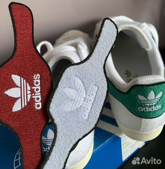 Кеды Adidas Superstar с патчами на липучках 6UK
