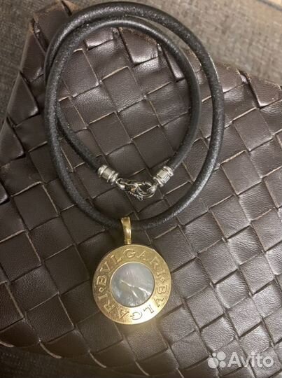 Bvlgari золотой двусторонний кулон подвеска