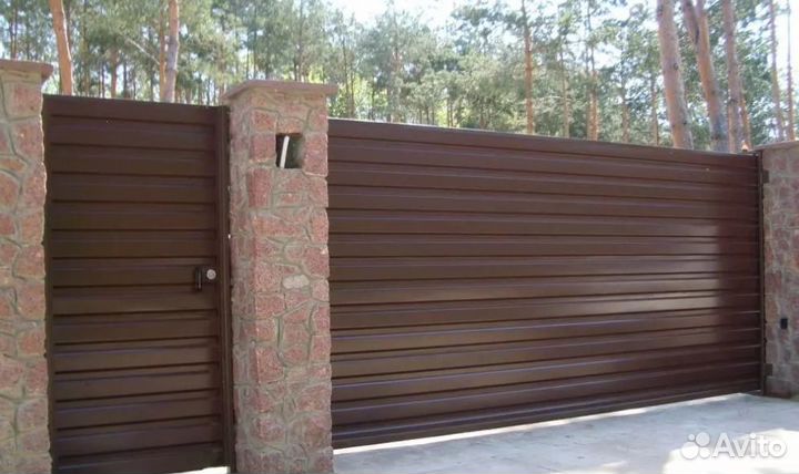 Забор из профлиста под ключ качественно