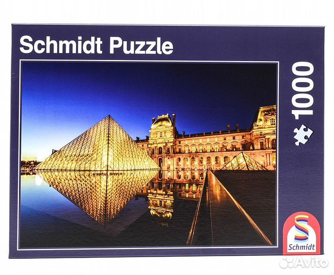 Пазл 1000 деталей Ночной Лувр, Schmidt, Германия