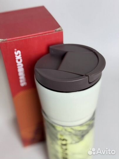 Термостакан starbucks белый