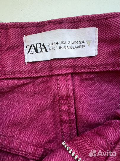 Джинсы zara 34