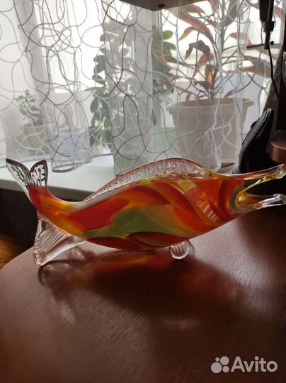 Ваза цветное стекло СССР