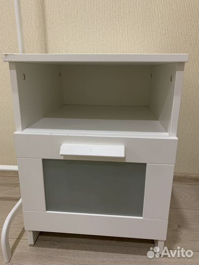 Тумба прикроватная IKEA Бримнэс Brimnes белая