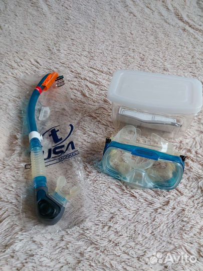 Маска и трубка для плавания и дайвинга