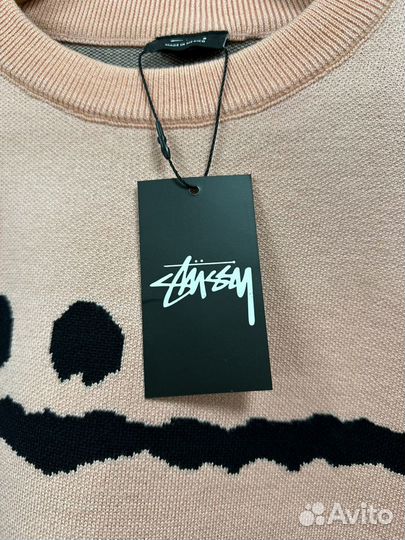 Свитер Stussy Big Logo коралловый