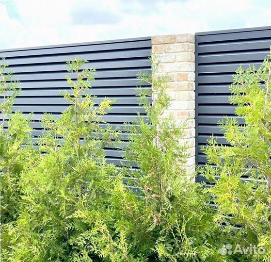 Забор жалюзи под ключ