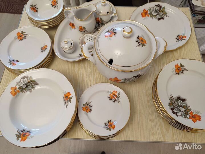 Столовый сервиз фарфор СССР