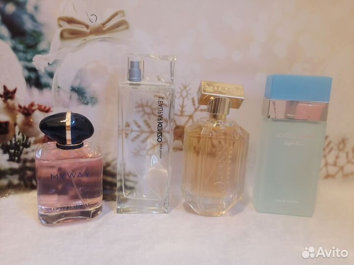 Духи женские Армани, Лайт блю, Хуго босс, Кензо