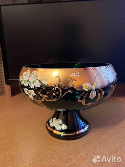 Ваза для фруктов богемия