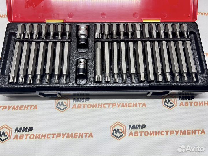 Набор бит torx/HEX/spline с адаптерами