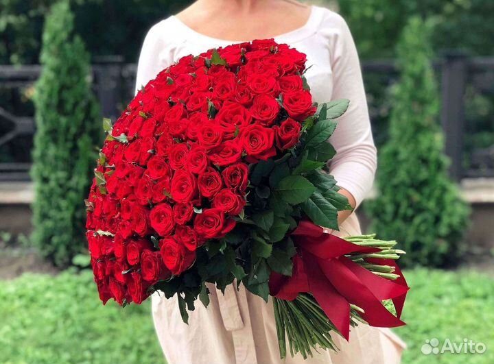 Высокие розы Доставка цветов