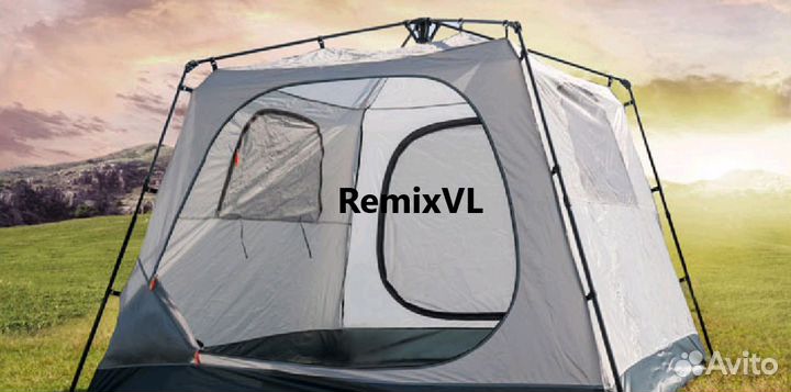 Видео Палатка шатер автомат 5 мест 240х240х185 см