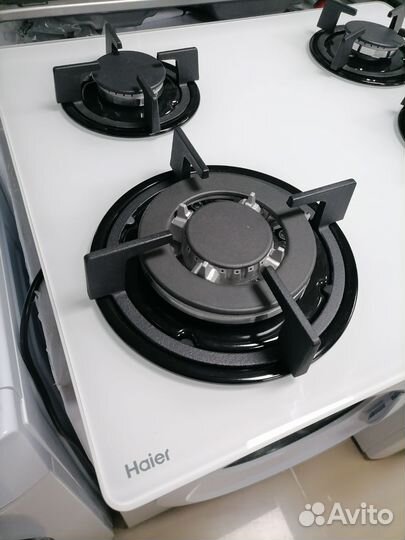 Варочная панель газовая белая haier hhx c64cww1