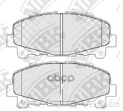 Колодки тормозные дисковые перед PN8865 NiBK