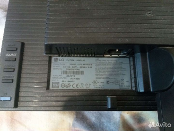 Монитор для компьютера LG flatron L194WT-BFS