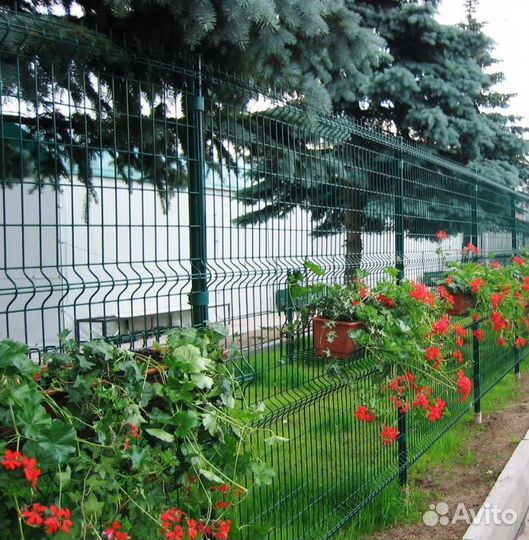 Забор из 3D сетки ,калитки качественно