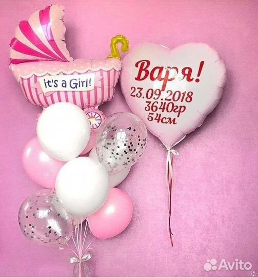 Шарики на выписку