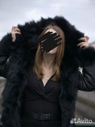 Дубленка женская, натуральный мех каменного козла