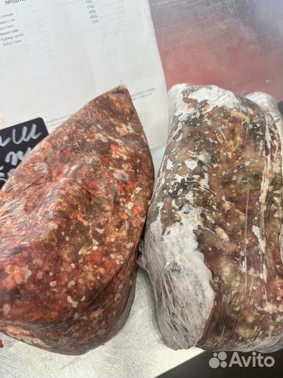 Фарш говяжий на корм животным