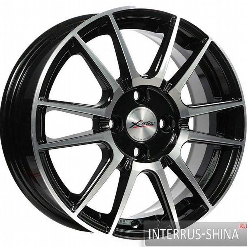 Диски X'trike X-127 6x15 4x100 ET35 D67.1 BK/FP