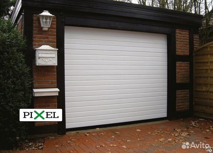 Ворота гаражные секционные серии trend алютех