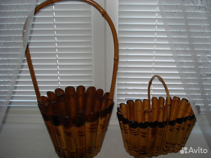 Большая бамбуковая корзина СССР