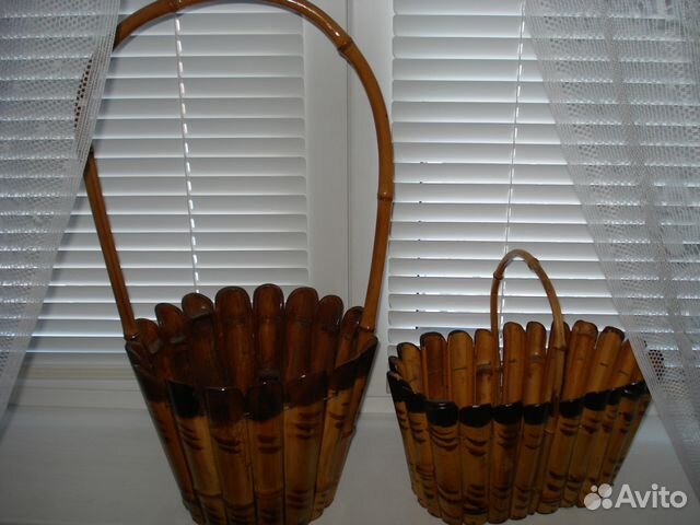 Большая бамбуковая корзина СССР
