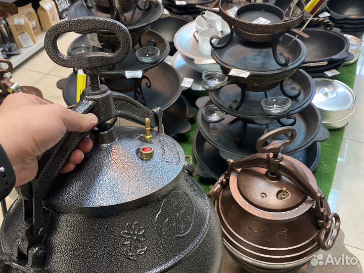 Афганский казан 15 литров сб черный