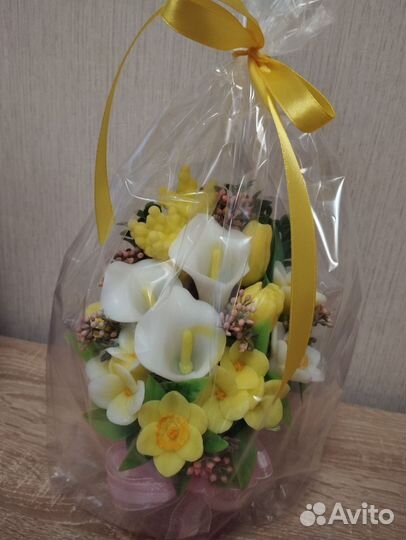 Мыло ручной работы, букеты