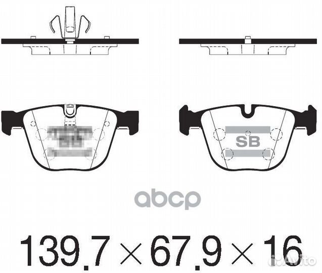 Колодки задние mini (R56-R59) SP2246 SP2246
