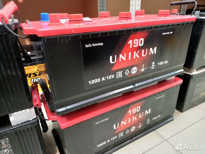 Новый акб 190Ач, Unikum (Казахстан)