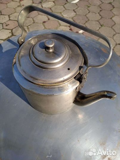 Чайник латунный с никелевым покрытием г. Тула