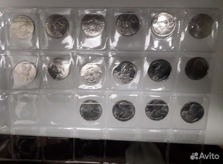 Набор юбилейных монет 2руб. 2012г. Полководцы 16шт