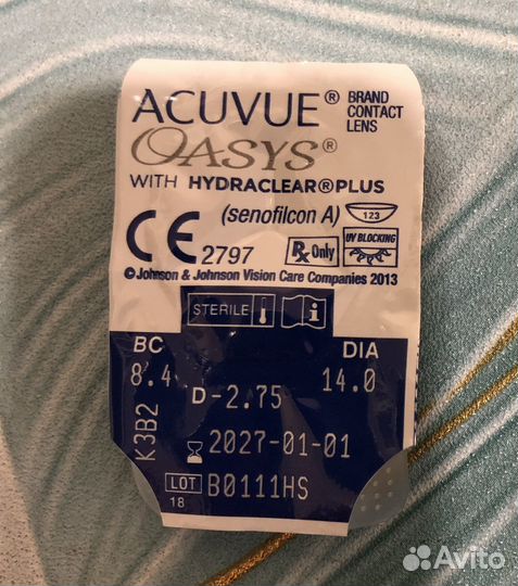 Линзы контактные acuvue oasys двухнедельные