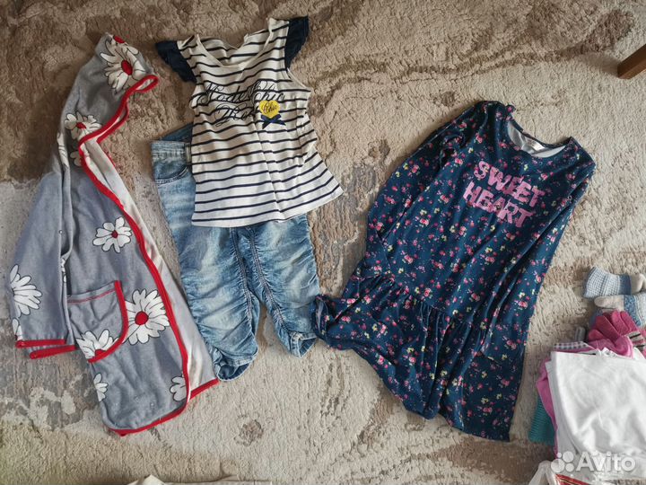 Вещи пакетом на девочку 128 134 140