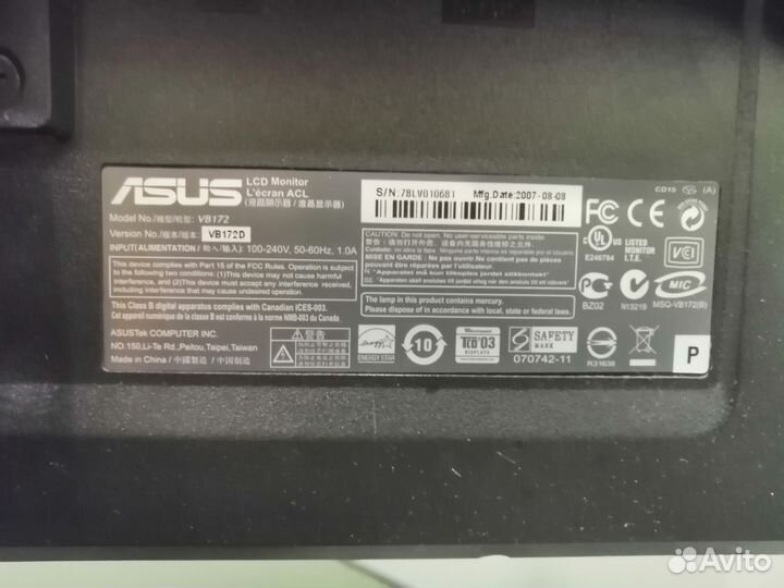Монитор asus
