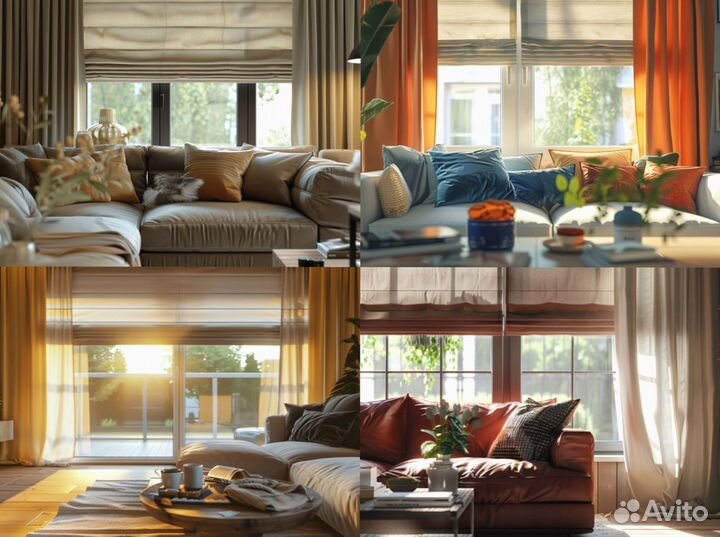 Римские шторы для офиса