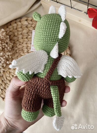 Дракоша вязаная игрушка