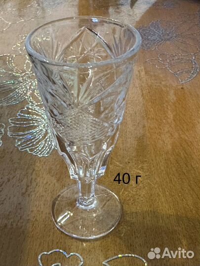 Хрустальные рюмки стопки СССР